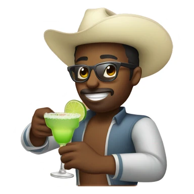 Salsa dancer drinking margarita  sticker