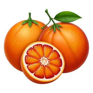 Tangerine & Blood Orange Fruit sticker