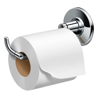 Toilet paper holder sticker