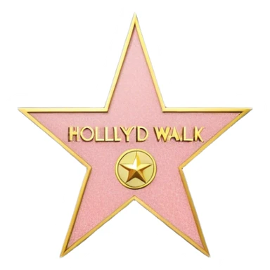 hollywood walk of fame sticker