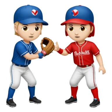 quiero dos equipos enemigos de baseball  sticker