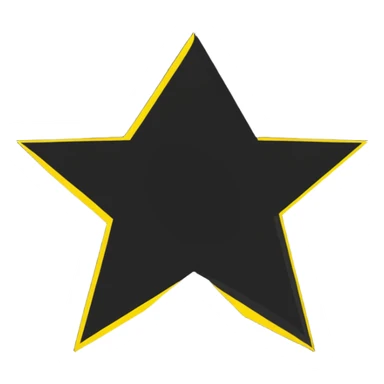 creative sparkle with different fabric patterns on each point, multi-textured star shape sticker