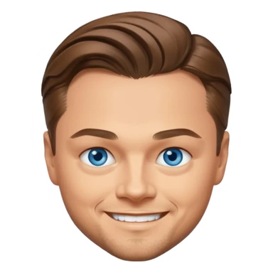 Leonardo DiCaprio with blue eyes sticker