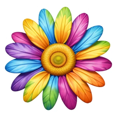 Tie dye daisy sticker