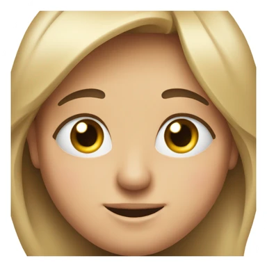 blushing yet guilty-happy face sticker