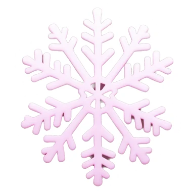 Light pink snowflake sticker