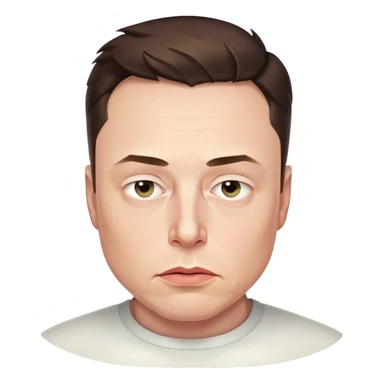 Musk photorealistic brooding sticker