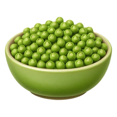 Wasabi peas in a bowl  sticker