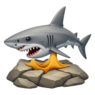 Shark Tooth Fossilized Imprints sticker