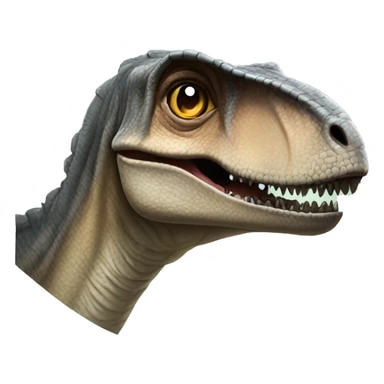 jurassic park raptor smiling  sticker