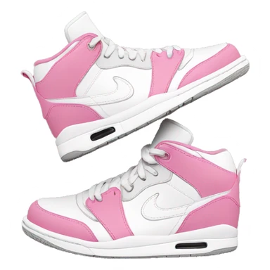 Jordan sneakers pink and white  sticker
