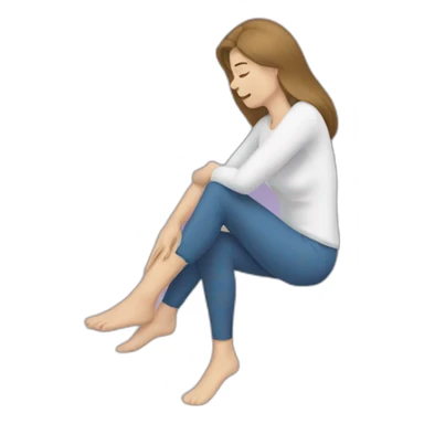 woman leg pain sticker