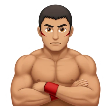 Dagestani wrestler in traditional style sticker