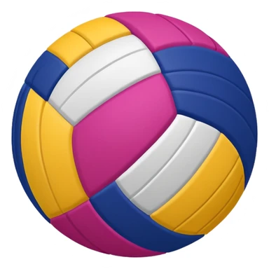 colorful volleyball ball sticker