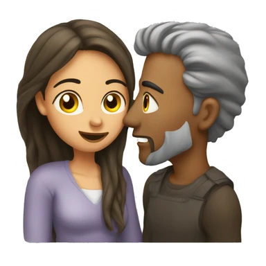 A man , he Kiss his women  sticker