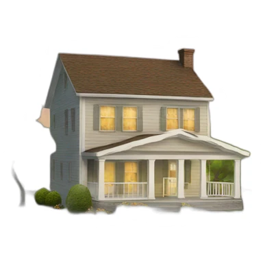 House with sold sign sticker