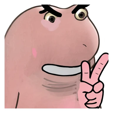 a pink middle finger sticker