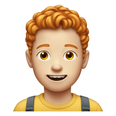 ginger kid with no teeth sticker