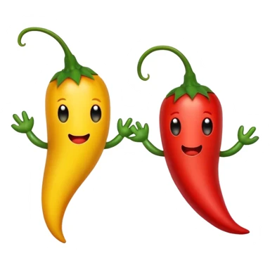  two chili peppers Pisces symbol sticker