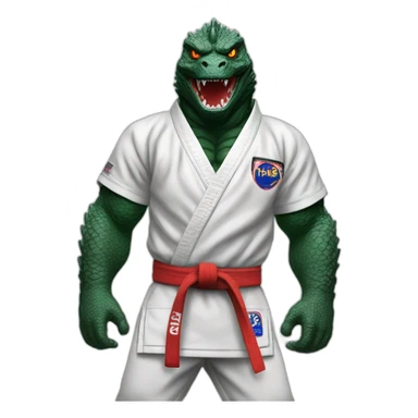 Godzilla jiu jitsu  sticker