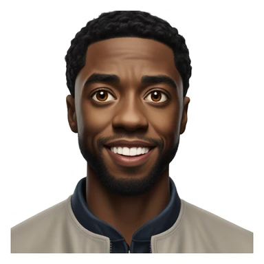 chadwick boseman in real life sticker