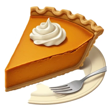 A slice of pumpkin pie sticker
