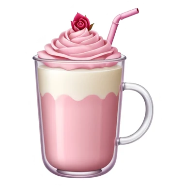 rose hot milk tea sticker