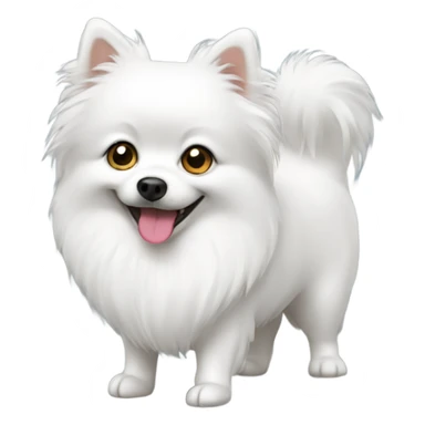 White spitz sticker