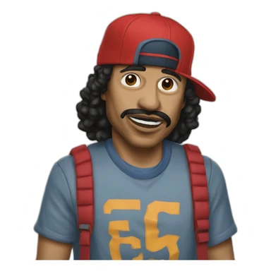 Menace Santana rappeur français sticker