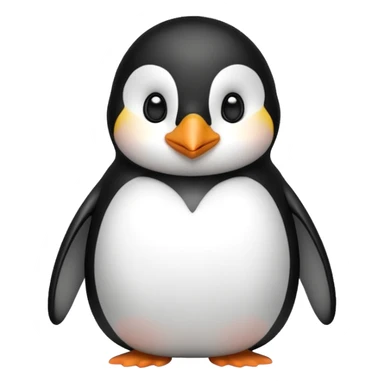 Cute penguin giving kisses sticker