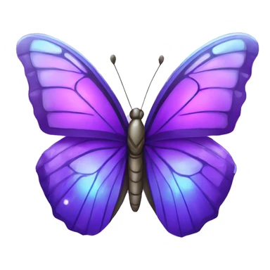 Purple-Shiny-Gem-Crystal-Glossy-Butterfly sticker