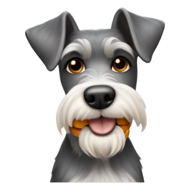 schnauzer with a sweet potato pie sticker