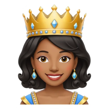 Black travel queen sticker