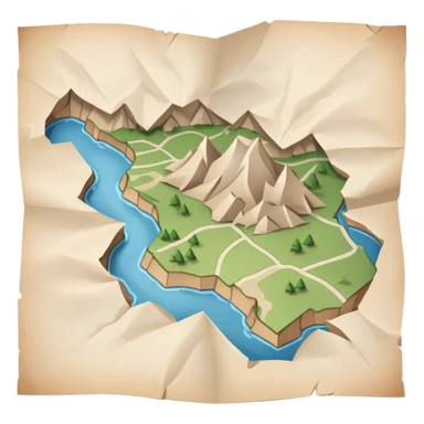 a slightly crumpled paper map with an attack strategy drawn on it, high detail, no text sticker