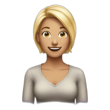 woman-happy sticker