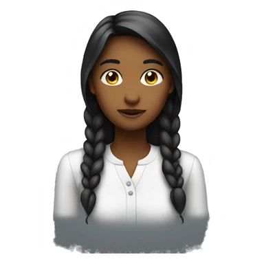 Girl judging someone sticker