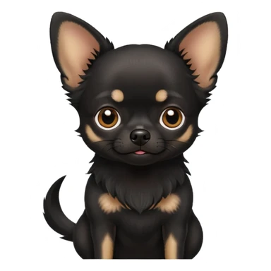 black chihuahua sticker