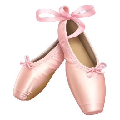 Light pink ballet pointe shoes  sticker