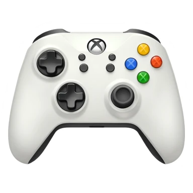 Xbox gamepad, white, front view sticker