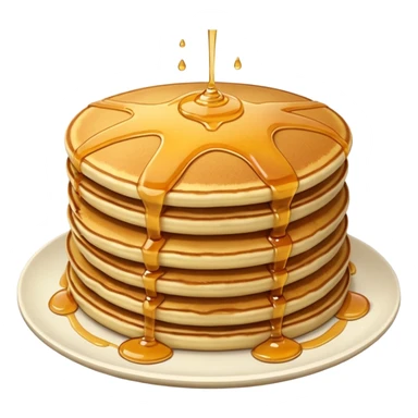 Pancakes with honey on top sticker