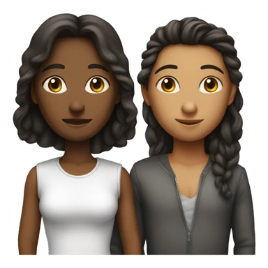 a couple who look so similar but stand physically close so you don't know if they are siblings or dating sticker