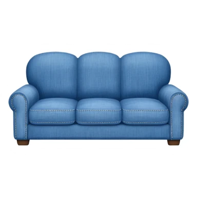 Denim couch sticker