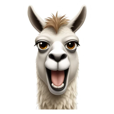 angry lama sticker