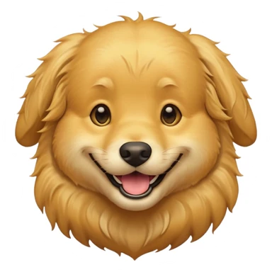 I want an emoji of a goldenretriever who is laughing sticker