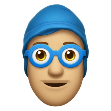 gars en cagoule avec les yeux bleu sticker