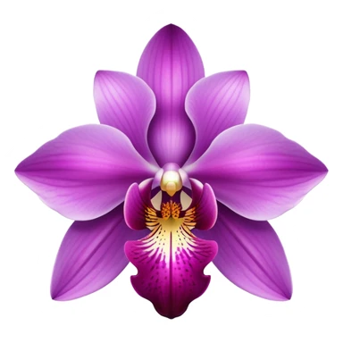Classic orchid flower with vibrant petals and distinctive shape sticker