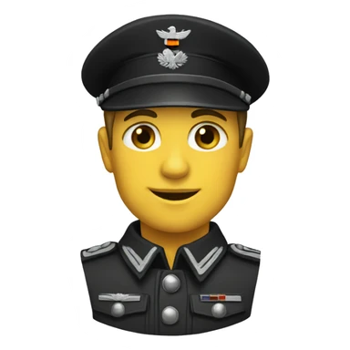 germany 1944 officer black uniform sticker