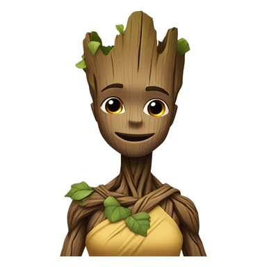 Groot in dress sticker