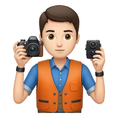 photographer facing away sticker