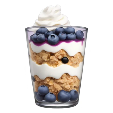 blueberry crumble yogurt parfait sticker